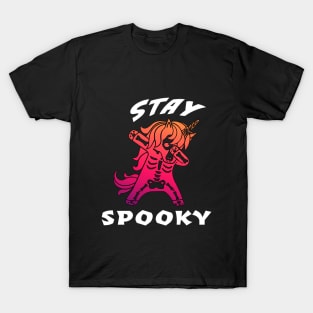 stay spooky unicorn skeleton dabbing T-Shirt